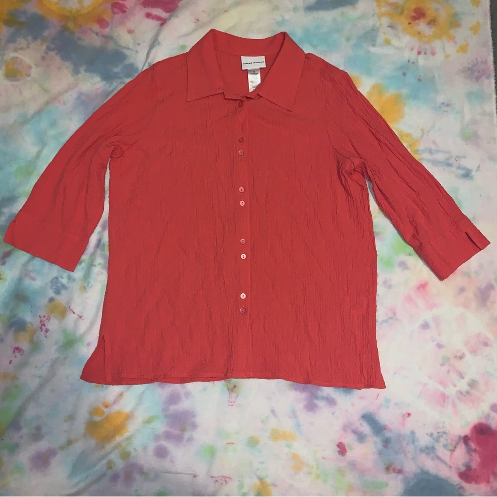 Alfred Dunner Light Jacket Shirt Top Medium